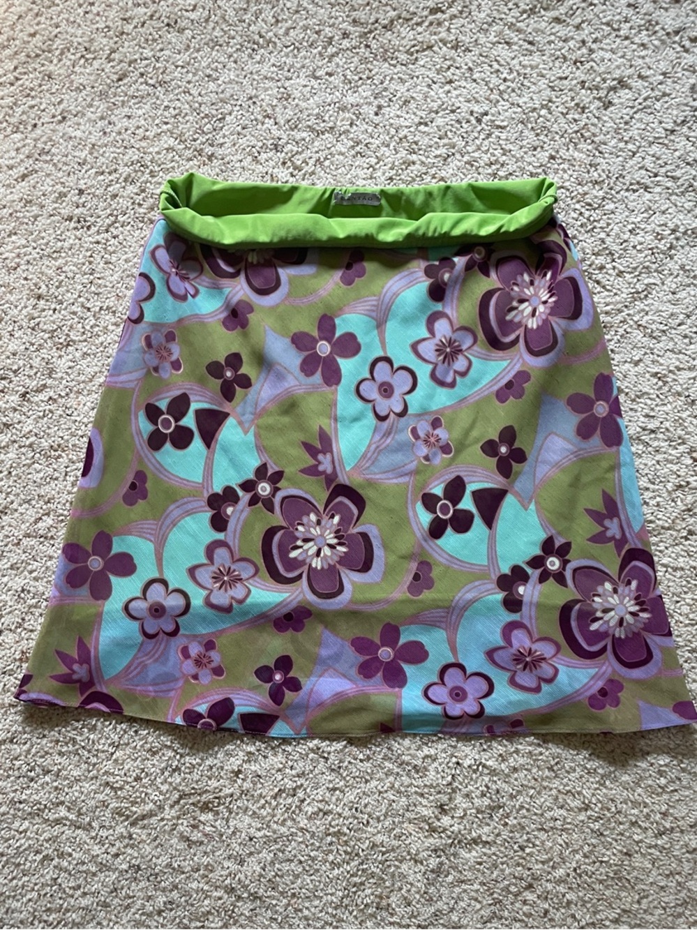 Vintage Cantao Low Rise Midi Skirt